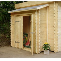 Remise simple porte pour chalet de jardin