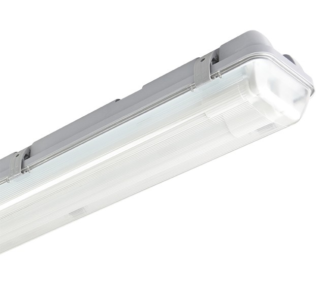 Armature avec tube fluo LED 120 cm 2 x 18 W