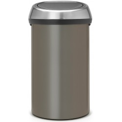 Poubelle BRABANTIA Touchbin 60L Platinum