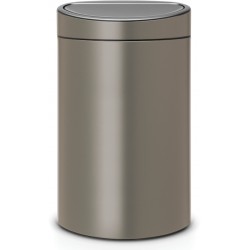 Poubelle BRABANTIA Touchbin 40L Platinum