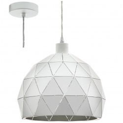 ROCAFORTE blanc - Suspension tôle 30cm