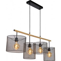 BASKET Suspension 4 lampes