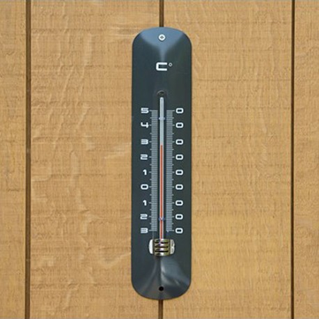Thermomètre mural en métal