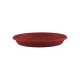 Soucoupe ronde PVC 18 rouge