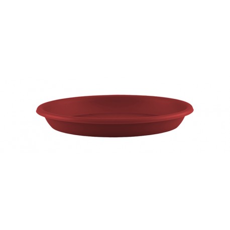 Soucoupe ronde PVC 18 rouge