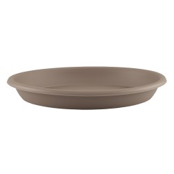 Soucoupe ronde PVC 30 taupe