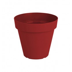 Pot rond CAPRI 20 rouge foncé