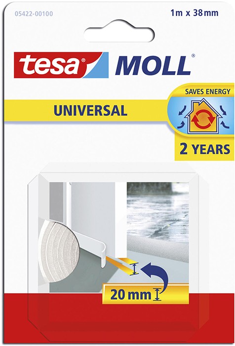 Tesa Universal isolation bas de porte 1m 3,8cm blanc