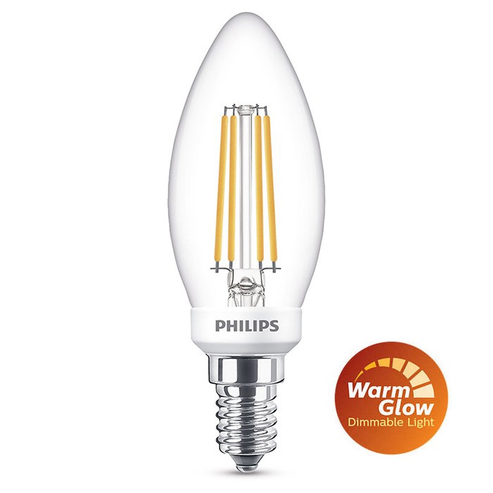 Ampoule flamme LED PHILIPS Claire E14 ~25W