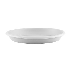 Soucoupe ronde PVC 26 blanc