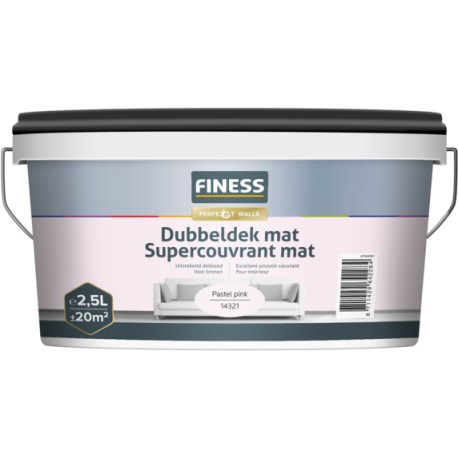 FINESS Supercouvrant Mat 2,5L Pastel Pink