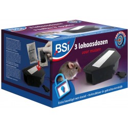 3 Boîtes à appâts pour souris BSI