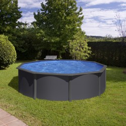Gre CV250 - Bâche d'été pour piscine ronde de 240 cm de diamètre, couleur  bleue
