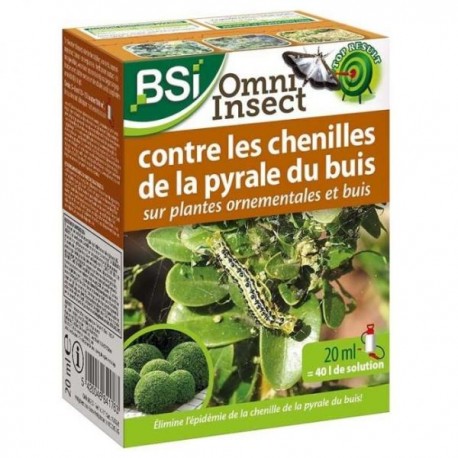 BSI OmniInsect contre la chenille de la pyrale du buis 20ml