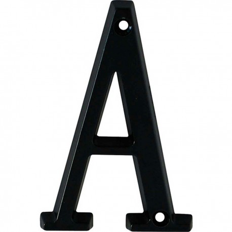 Lettre "A" Aluminium 97mm Noire