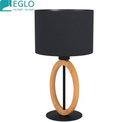 BASIL Lampe de table LED bois/noir