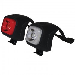 2 feux vélo rechargeables Dresco 1 LED