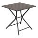 Table alu pliante GLOBE 70x70 Graphite