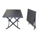 Table alu pliante GLOBE 70x70 Graphite