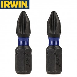 2 embouts de vissage IRWIN Impactpro PH2