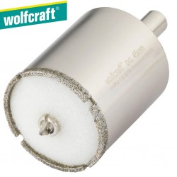 Trépan diamant pour carrelage WOLFCRAFT Ø45mm