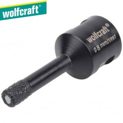 Trépan diamant meuleuse pour carrelage WOLFCRAFT Ø8mm