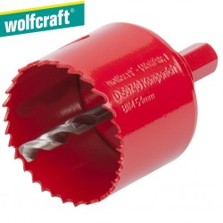 Scie-cloche BIM 6 pans multi-matériaux WOLFCRAFT Ø54mm