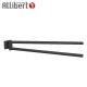 Porte-serviettes ALLIBERT 2 barres noir mat