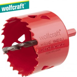 Scie-cloche BIM 6 pans multi-matériaux WOLFCRAFT Ø65mm