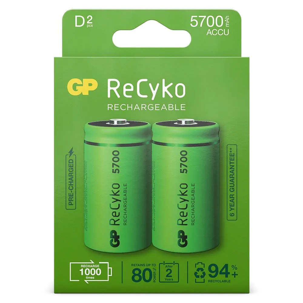 Pile rechargeable D, 2 ReCyko, 5700 mAh