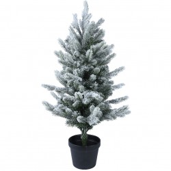 Mini sapin enneigé Allison vert/blanc 75cm