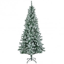 Sapin enneigé Bankso vert/blanc 180 cm