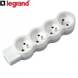 LEGRAND Bloc multiprise 4P sans cordon