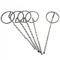 Ancres spiralées de fixation H21cm - 5pcs