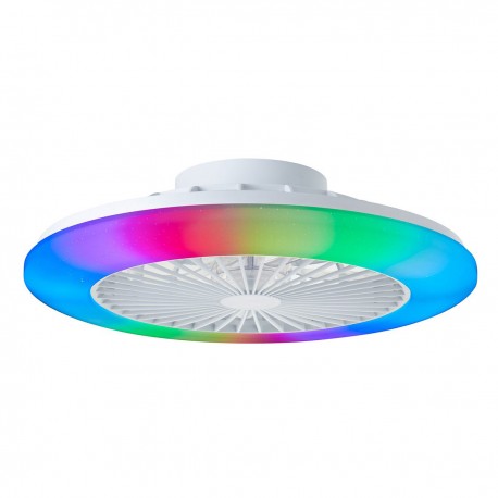 SALERNO plafonnier/ventilateur LED blanc