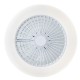 SALERNO plafonnier/ventilateur LED blanc