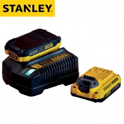 Chargeur + 2 batteries 2Ah V20 18V STANLEY FatMax