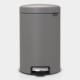 Poubelle BRABANTIA NewIcon 12L Gris minéral