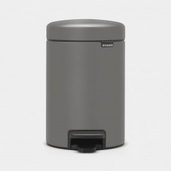 Poubelle BRABANTIA NewIcon 3L Gris minéral