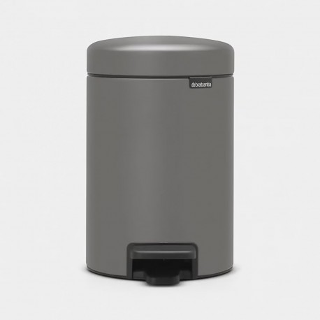 Poubelle BRABANTIA NewIcon 3L Gris béton minéral