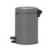 Poubelle BRABANTIA NewIcon 3L Gris béton minéral