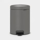 Poubelle BRABANTIA NewIcon 5L Béton gris minéral