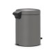 Poubelle BRABANTIA NewIcon 5L Béton gris minéral