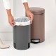 Poubelle BRABANTIA NewIcon 12L Satin taupe