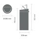 Poubelle BRABANTIA Touch Bin 30L Noir mat