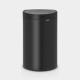 Poubelle BRABANTIA Touchbin 40L Noir mat