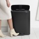 Poubelle à pédale BRABANTIA Bo 2x30L Noir mat