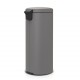 Poubelle BRABANTIA NewIcon 30L Gris minéral