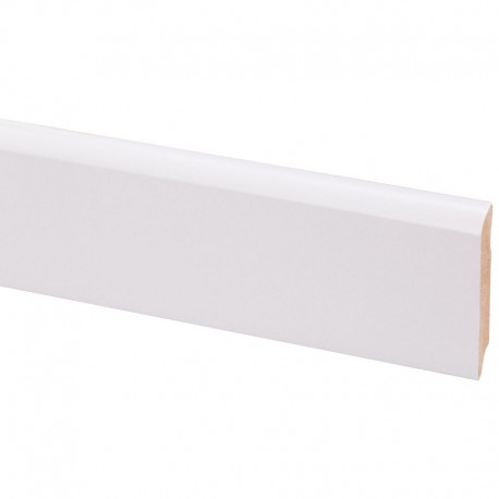 Paquet de 6 plinthes 240 cm blanc