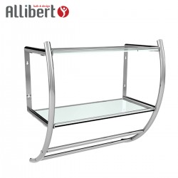 Porte-serviettes ALLIBERT 2 barres chrome brillant